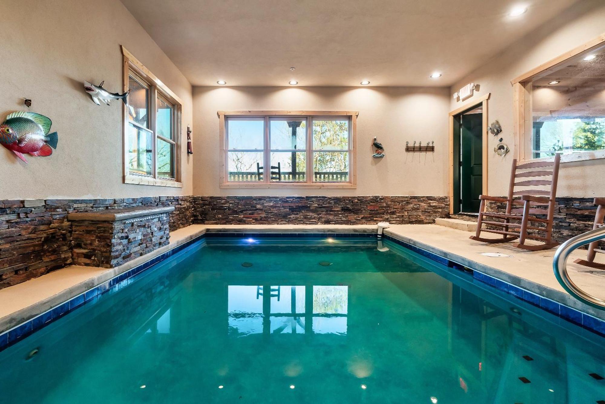 Full Equipped Cabin With A Pool And Game Room Smokies Views Gatlinburg Bagian luar foto